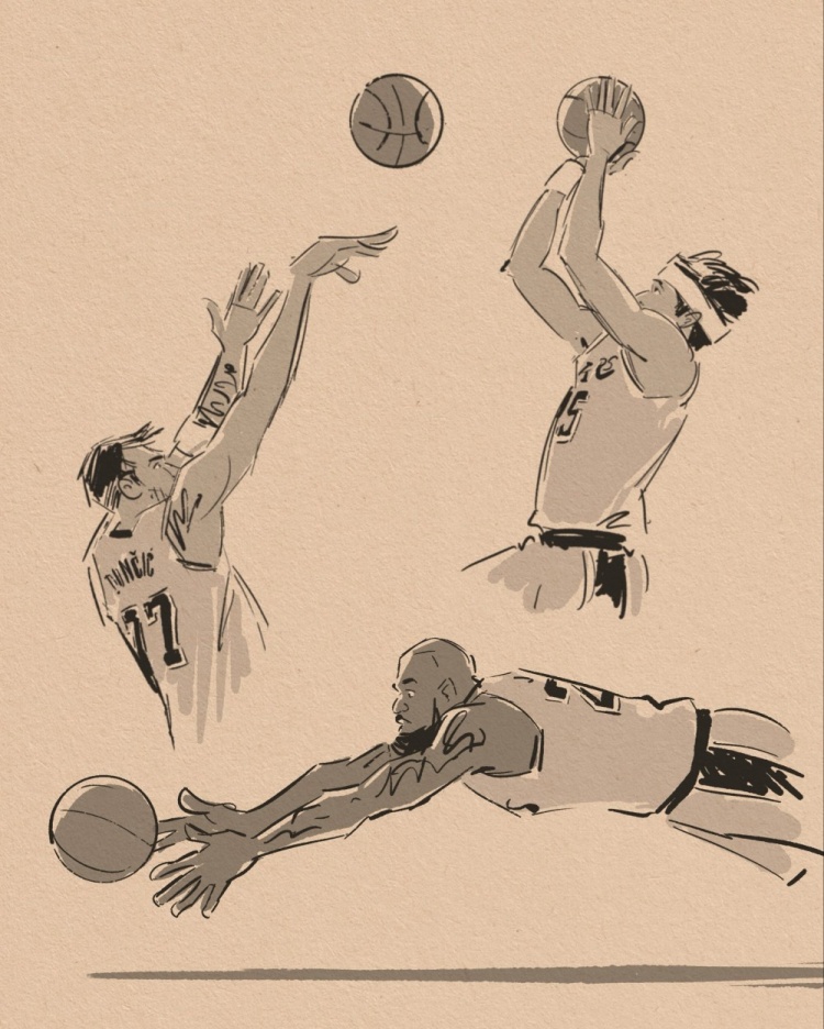 kaiyun 官网-壁纸请收藏!美漫画家晒作品 老詹鱼跃&小里1+2&东契奇绝平全都有